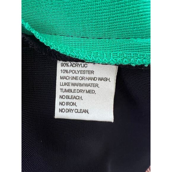 Misook Cardigan Sz XL Color Block Blue/Green/Black Zip Up Classic Professional - Picture 5 of 5